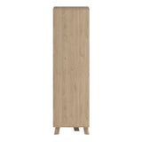 Ikast Wardrobe 3 Doors 2 Drawers with Mirror in Jackson Hickory and White