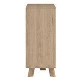 Ikast Double Dresser 6 Drawers in Jackson Hickory and White
