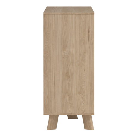 Ikast Double Dresser 6 Drawers in Jackson Hickory and White