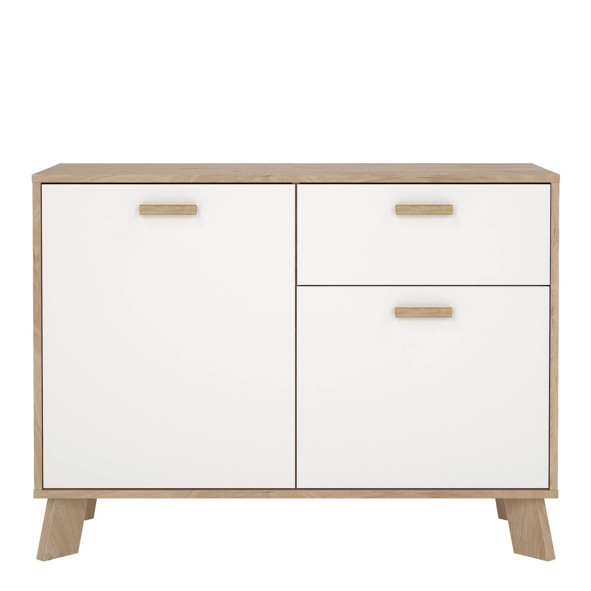 Ikast Sideboard 2 Doors 1 Drawer in Jackson Hickory and White