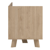 Ikast TV Unit 1 Door 2 Drawers in Jackson Hickory and White