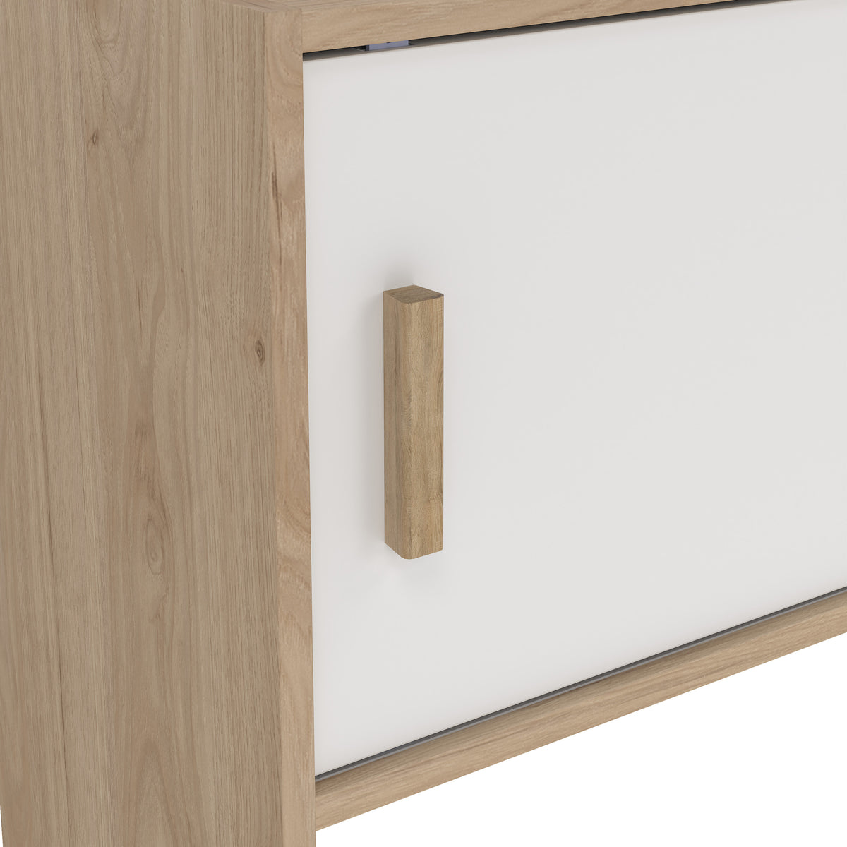 Ikast TV-Wall unit with 2 sliding doors In Jackson Hickory and White