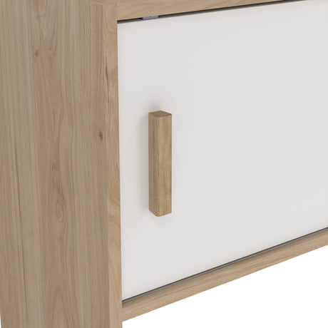 Ikast TV-Wall unit with 2 sliding doors In Jackson Hickory and White
