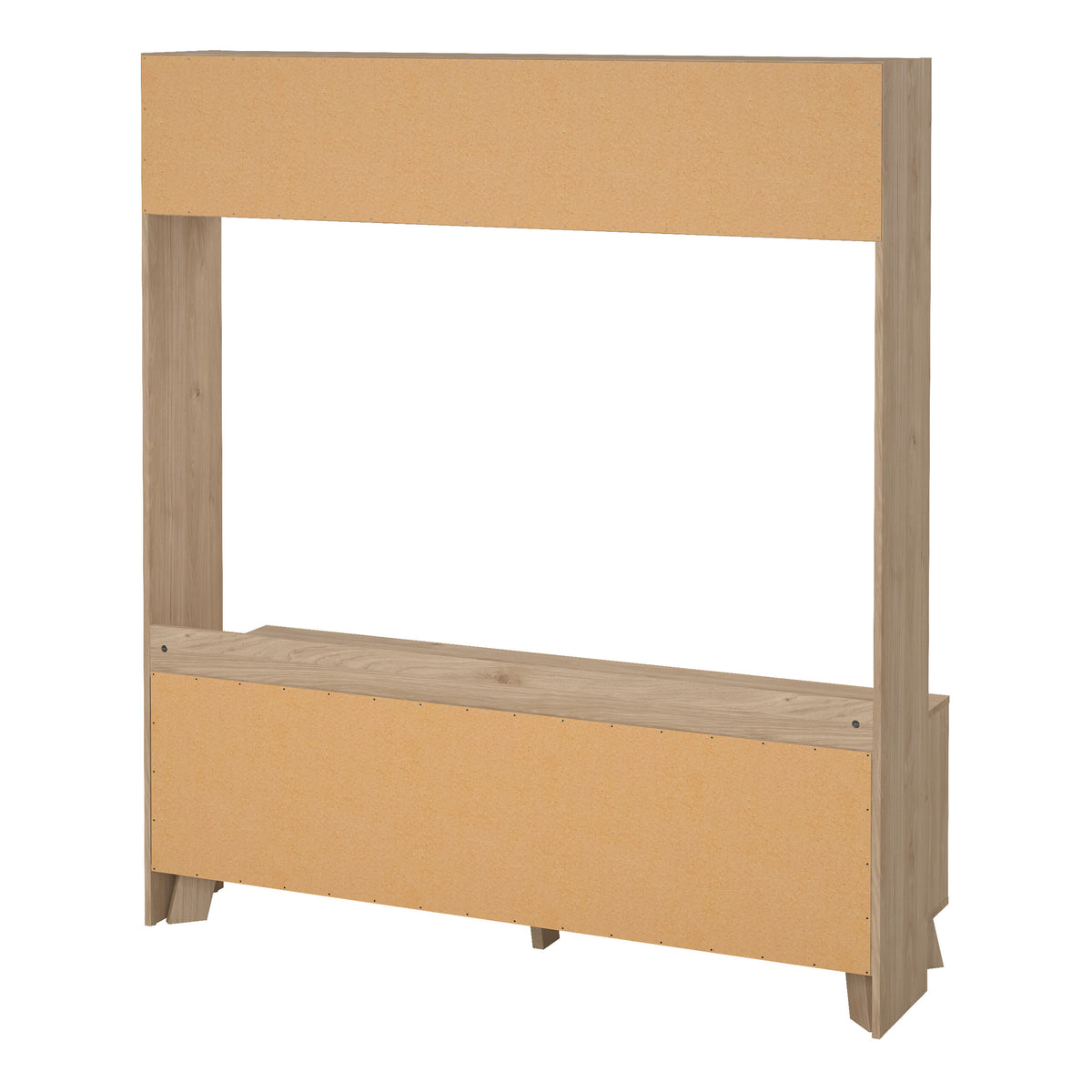 Ikast TV-Wall unit with 2 sliding doors In Jackson Hickory and White