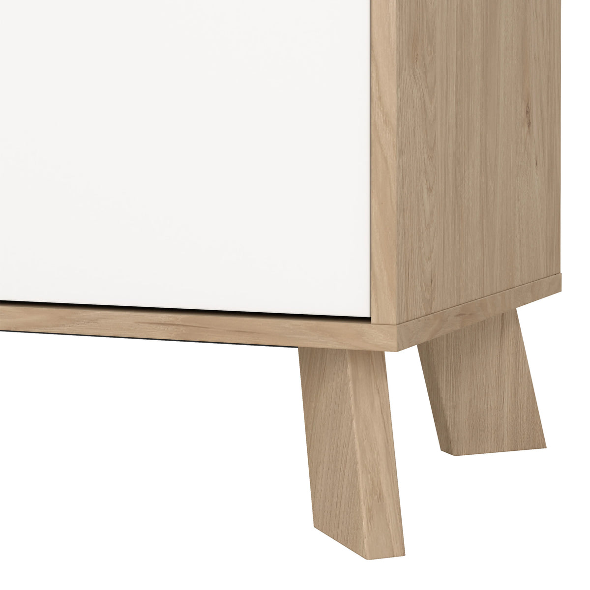 Ikast China Cabinet 2 Doors in Jackson Hickory and White