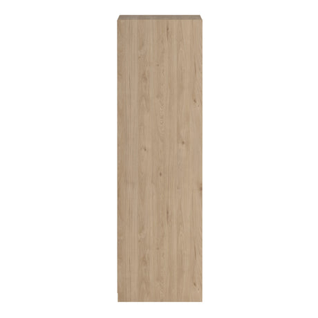 Line Wardrobe with 2 Sliding Doors 1 Small Door and 2 Drawers in Jackson Hickory Oak