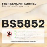 HOMCOM Set of Two Weave Dining Chairs with Y-Shaped Backrest Hemp Seat - Black/Beige