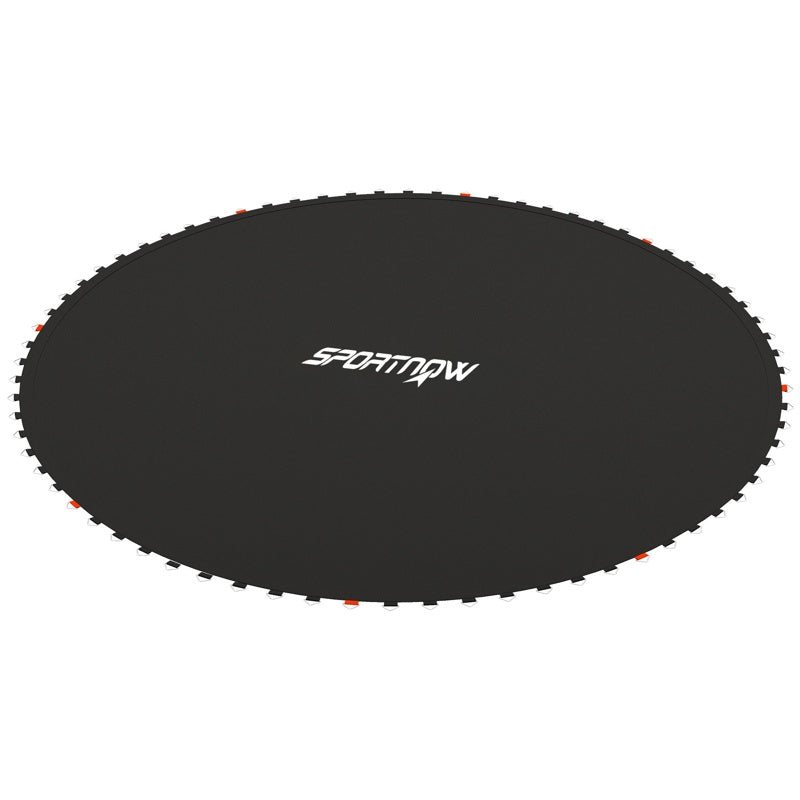 SPORTNOW Trampoline Replacement Mat with Spring Pull Tool, 54 V-Hooks, for 10ft Trampoline using 14cm Springs, Black