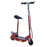 HOMCOM Foldable Electric Scooter for Teens Over 7 years old 12V Battery 120W-Red