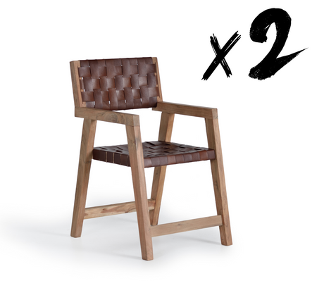 Giner and Colomer – Chair Made Of Mango Wood And Leather
