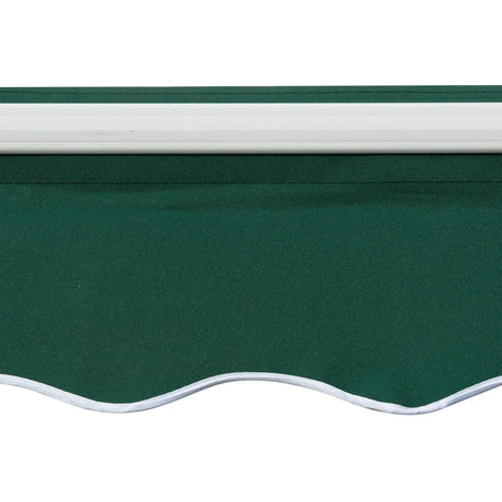 Outsunny Awning Canopy Manual Retractable Porch Sun Shade Shelter 3 x 2m Green