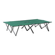 Outsunny Double Camping Cot Bed, with Bag - Green