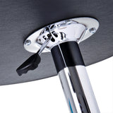 HOMCOM Round Bar Table, 360 Degree Swivel Counter Pub Table with Adjustable Height, for Kitchen, Cafe, Black