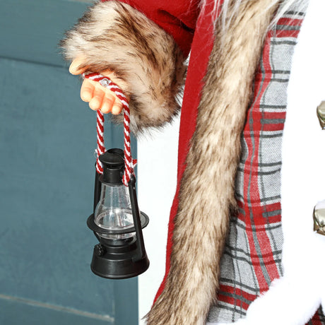 HOMCOM 4'6" Animated Santa Claus Figure, with Sound - Red