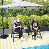 Outsunny Set of Two Rattan Reclining Garden Chairs - Grey