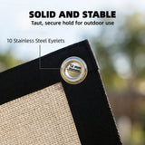 Outsunny Sun Shade Sail UV Protection Canopy with Stainless Steel Eyelets for Patio Garden 2 x 3 m Beige
