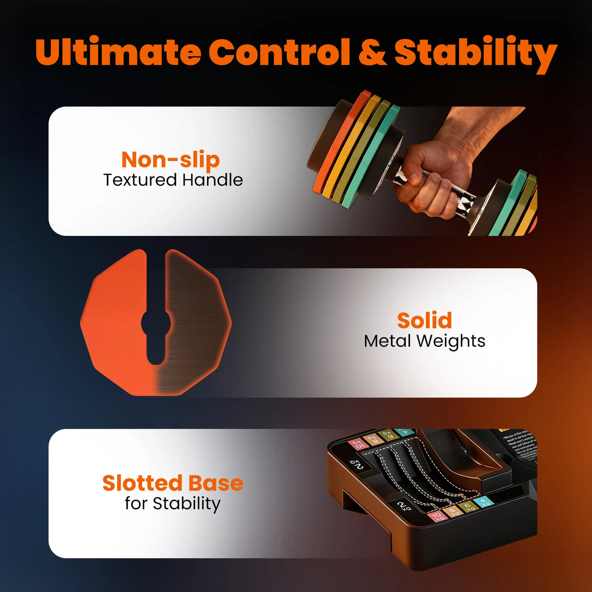 SPORTNOW Adjustable Dumbbells Set with Safety Locking Mechanism, Multicoloured