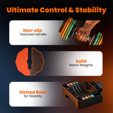 SPORTNOW Adjustable Dumbbells Set with Safety Locking Mechanism, Multicoloured