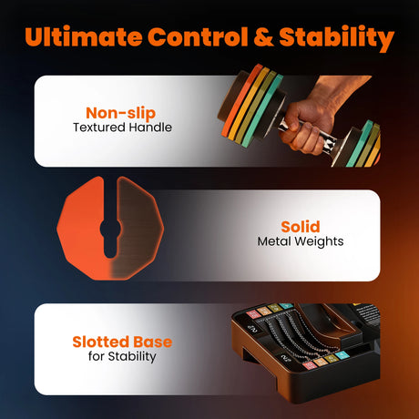 SPORTNOW Adjustable Dumbbells Set with Safety Locking Mechanism, Multicoloured