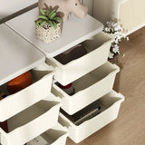 HOMCOM Kids Storage Unit, with Nine Drawers - Cream