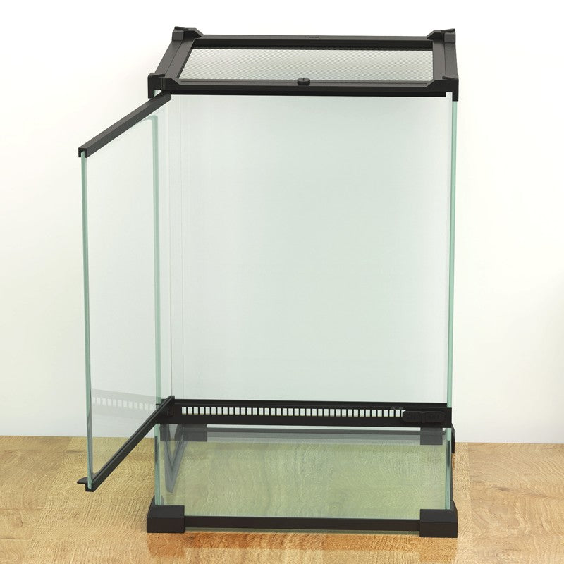 PawHut 12L Vivarium for Lizards, Frogs, Snakes, Turtles, Tortoises w/ Anti-Escape Design, Ventilation