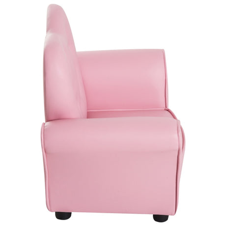 HOMCOM Kids Armchair Toddler Chair Seating Relax Playroom Seater Girl Princess Pink