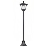 Outsunny Outdoor Garden Solar Post Lamp Sensor Dimmable LED Lantern Bollard Pathway 1.6M Tall – Black