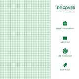 Outsunny Mini Greenhouse, Small Plant Grow House for Outdoor with Durable PE Cover, Observation Windows, 120 x 60 x 60 cm, Green