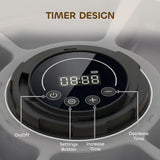 PawHut Automatic Cat Feeder Programmable Timer for Dry Wet Food Cat Food Dispenser with Ice Pack for 6 Meals