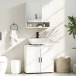 kleankin Under Sink Cabinet with Shelf - White