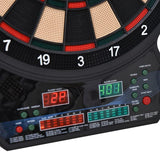 HOMCOM Electronic Hanging Dartboard LED Digital Score Set 27 Games and 202 Variations with 12 Soft Tip Darts