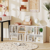8-Cube Bookcase Bookshelf with 2 Anti-Tipping Kits-White