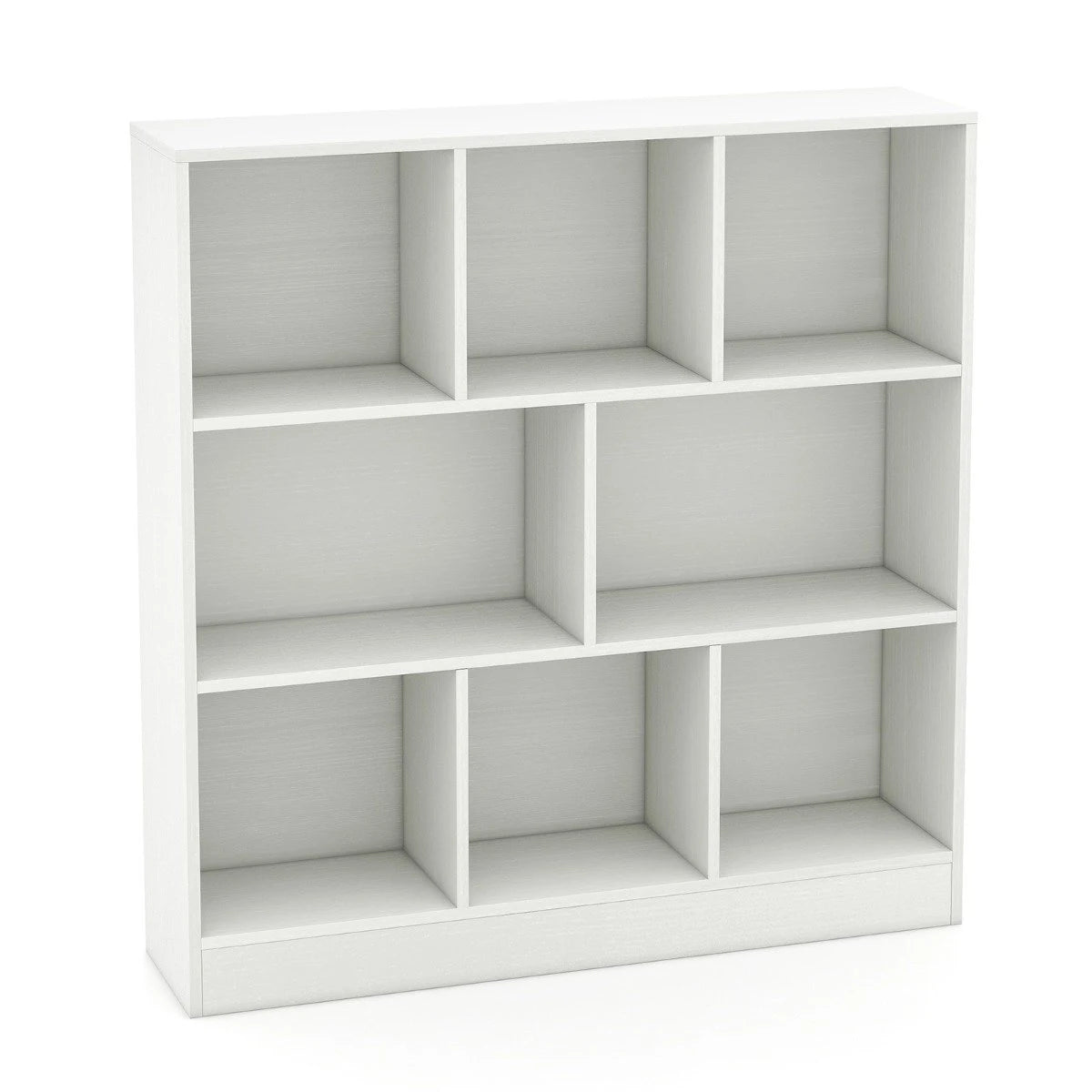 3-Tier Freestanding Storage Organizer with 2 Anti-Tipping Kits-White