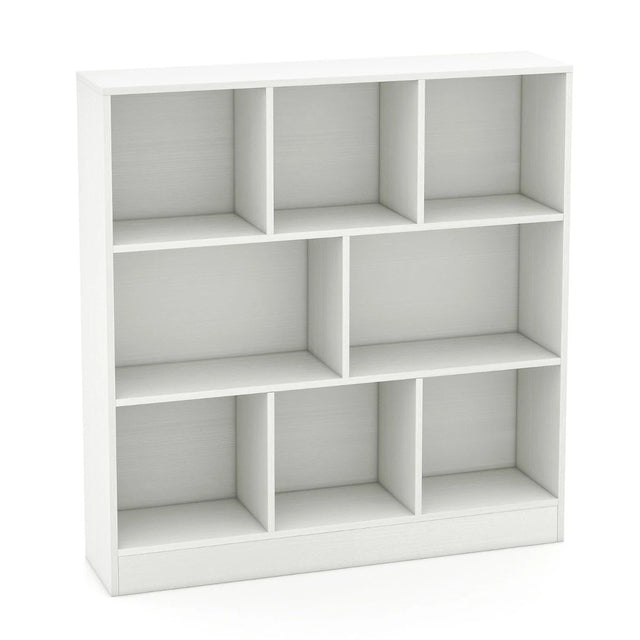 3-Tier Freestanding Storage Organizer with 2 Anti-Tipping Kits-White