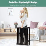8 Panels Baby Playpen Metal Foldable Design with Safety Lock-Black