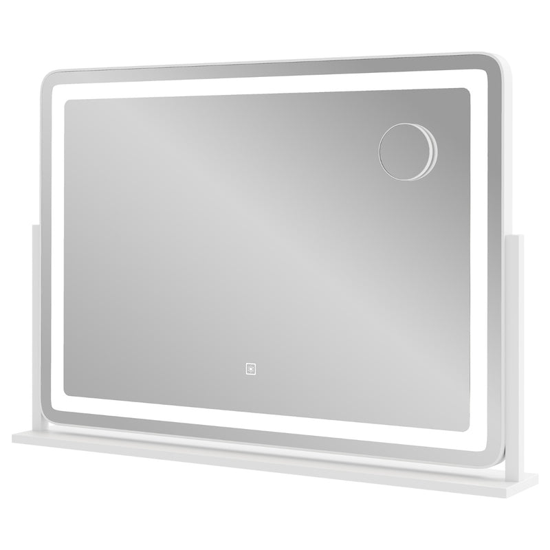 80 x 55 CM Large Vanity Mirror with Touch Control and 3-Color Lighting Mode-White