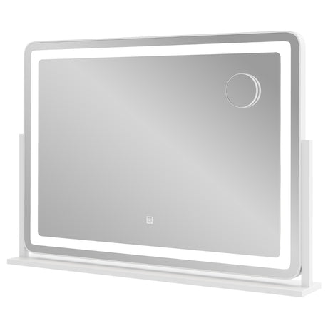 80 x 55 CM Large Vanity Mirror with Touch Control and 3-Color Lighting Mode-White