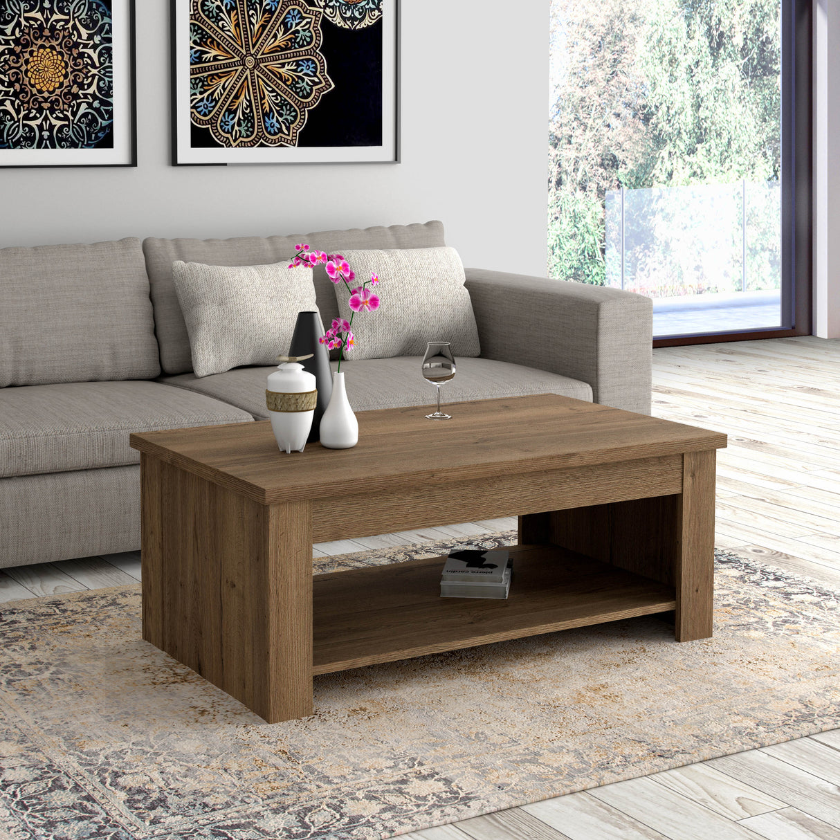 Corona 1 shelf  Coffee Table Tabak Oak