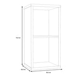 Mauro 1 Shelf Storage Unit in Matt Black
