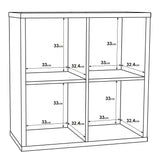 Mauro 2x2 Storage Unit in Sonoma Oak