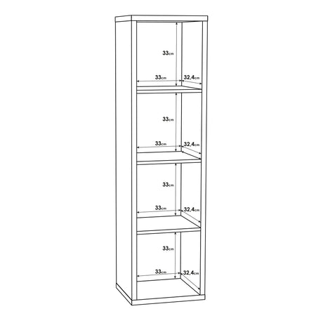 Mauro 3 Shelves Storage Unit in Sonoma Oak