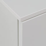 Sienna 4 Chest of Drawers 1 Door in White/White High Gloss