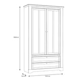 Iloppa Display Cabinet in Snowy Oak/Oak Nelson