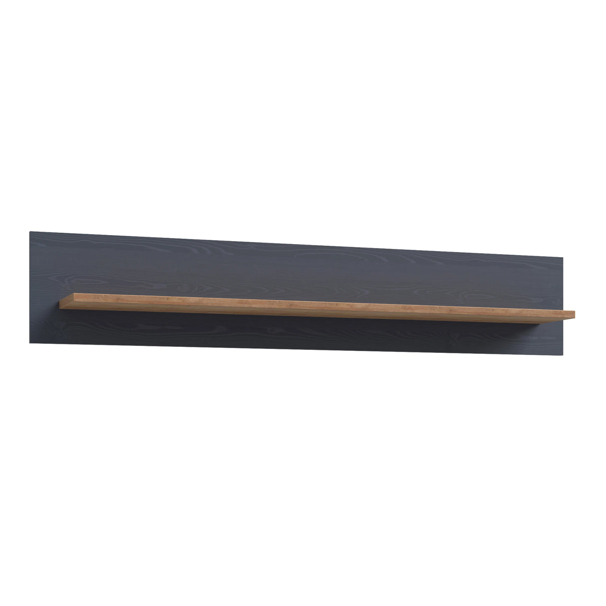Bohol Wall Shelf 160cm in Navy and Oak