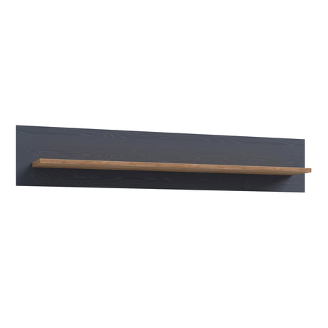 Bohol Wall Shelf 160cm in Navy and Oak