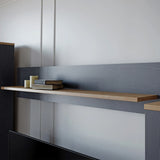 Bohol Wall Shelf 160cm in Navy and Oak