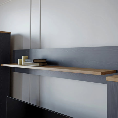 Bohol Wall Shelf 160cm in Navy and Oak