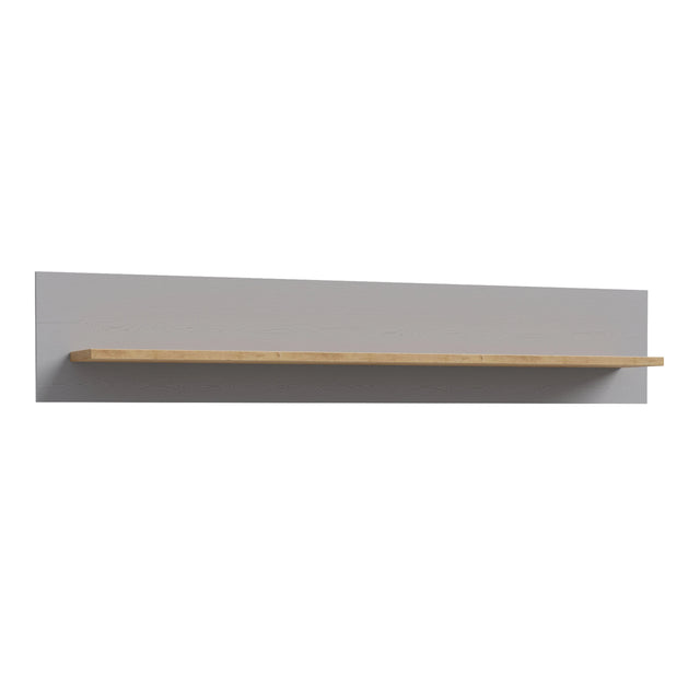 Bohol Wall Shelf 160cm in Grey and Oak