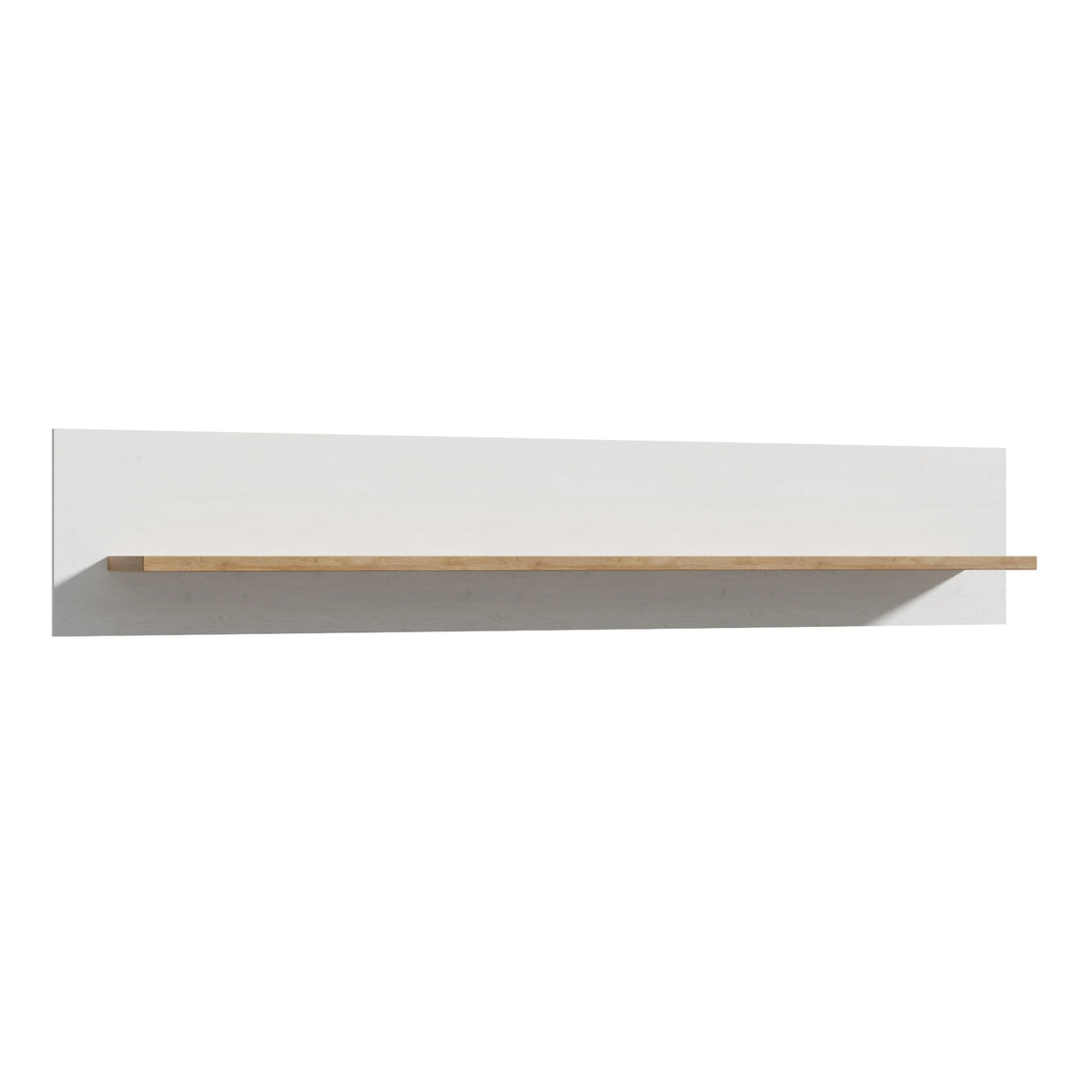 Bohol Wall Shelf 160cm in White and Oak