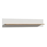 Bohol Wall Shelf 160cm in White and Oak